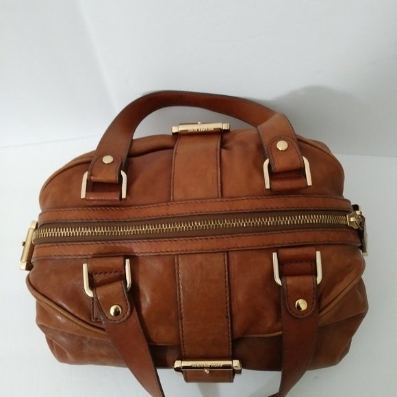 Michael Michael Kors  Brown Leather Purse Satchel Bag RARE - Picture 5 of 16